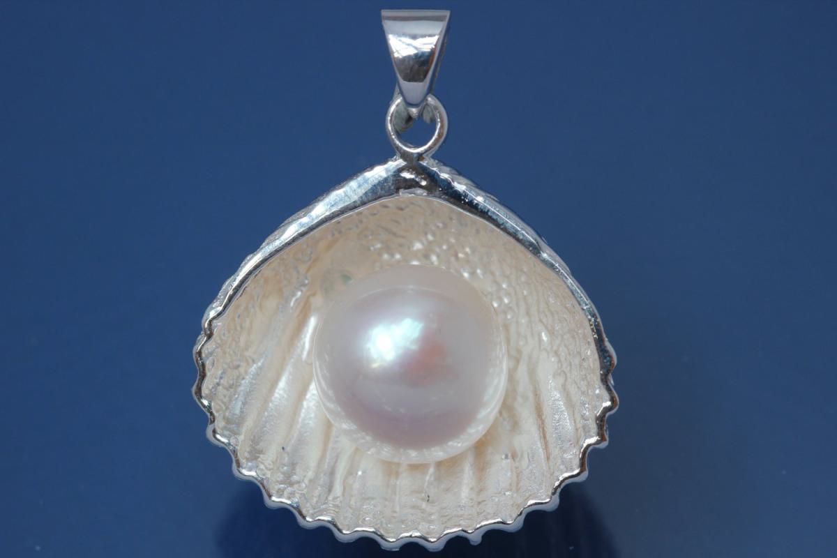 Pendant Shell with Pearl  925/- Silver