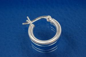 Hoops 925/- Silver rodium plated approx size AØ60mm, IØ54mm, Tube round RD AØ3mm.