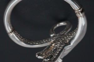 bangle panther vivid 925/- Silver hollow