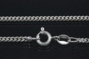 round curb-necklace 50cm with spring ring 925/- Silver