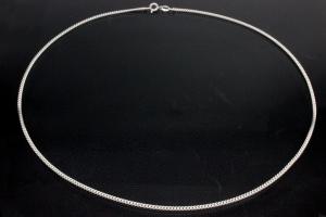 round curb-necklace 50cm with spring ring 925/- Silver
