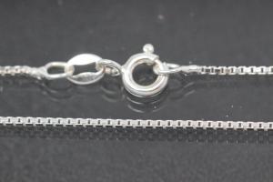 box chain-necklace 50cm with spring ring 925/- Silver