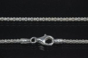 Popcorn Chain Necklace approx. size Ø2,0mm with trigger clasp, 925/- Silver