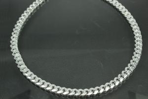 Curb Chain Necklace 925/- Silver with trigger clasp approx.width 9,0mm