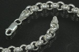 Belcher Chain Necklace 925/- Silver solid with trigger clasp approx. Ø4,7mm