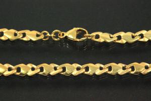 Bracelet 333/- solid diamond-shaped links hand-assembled with carabiner approx. Dimensions length 21.5cm, width 5.80mm,